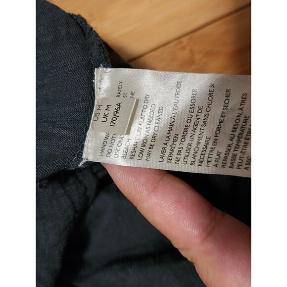 Free People Much Love Embroidered Tunic Top Mini Dress Black Womens Size Medium - Picture 6 of 8